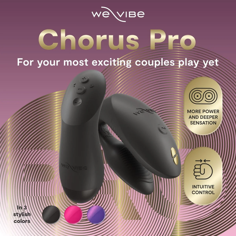 WE-VIBE – VIBRATORE PER COPPIE CHORUS PRO PREMIUM NERO SATINATO