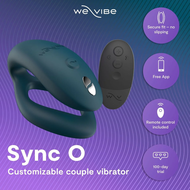 WE-VIBE – VIBRATORE PER COPPIE REGOLABILE SYNC 2, VERDE VELLUTO