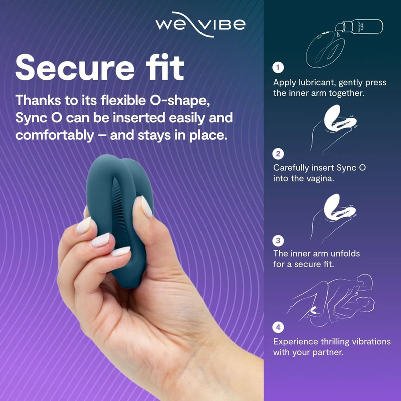 WE-VIBE – VIBRATORE PER COPPIE REGOLABILE SYNC 2, VERDE VELLUTO