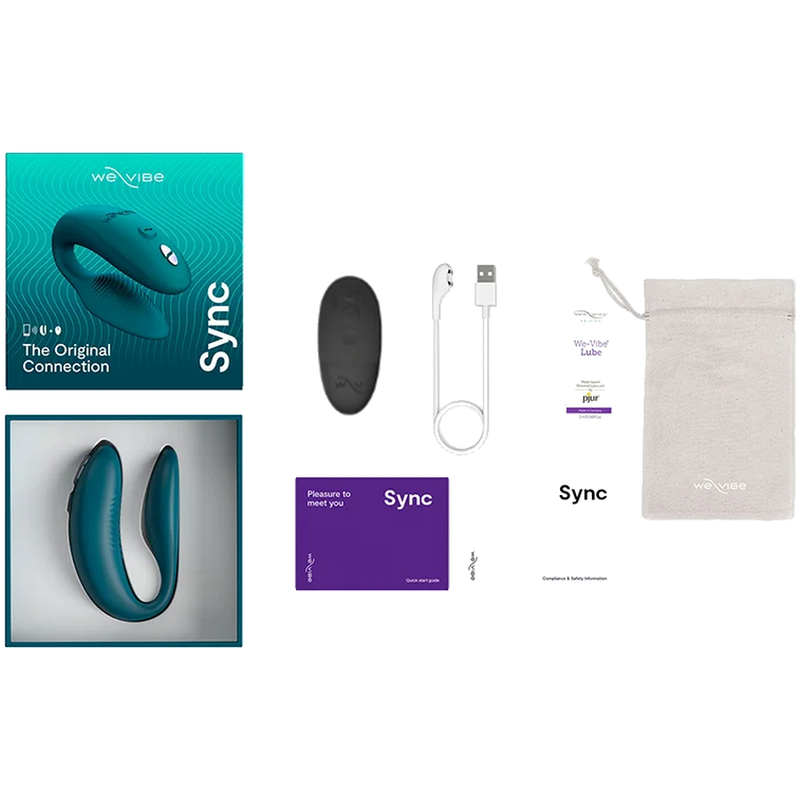 WE-VIBE – VIBRATORE PER COPPIE REGOLABILE SYNC 2, VERDE VELLUTO