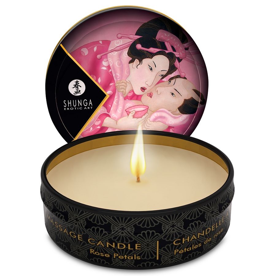 SHUNGA – MINI CARESS BY CANDELIGHT CANDELA DA MASSAGGIO ROSE 30 ML