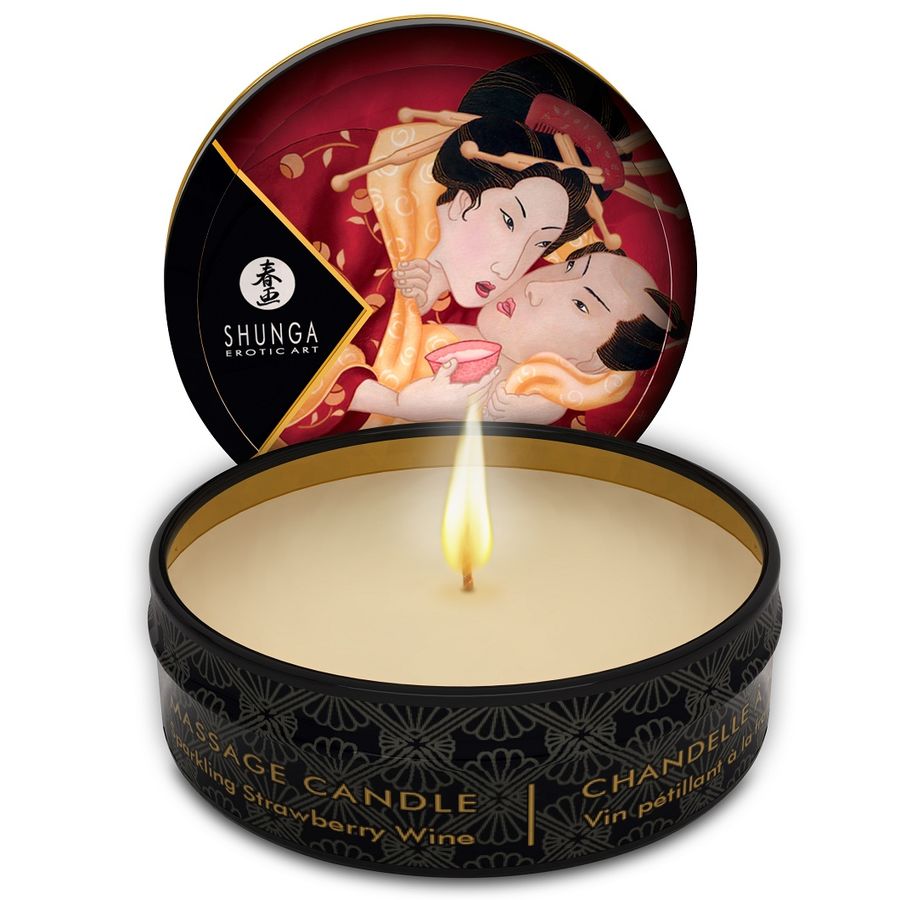 SHUNGA – MINI CARESS BY CANDLELIGHT ESPOSITORE CANDELE DA MASSAGGIO 24 UNITÀ
