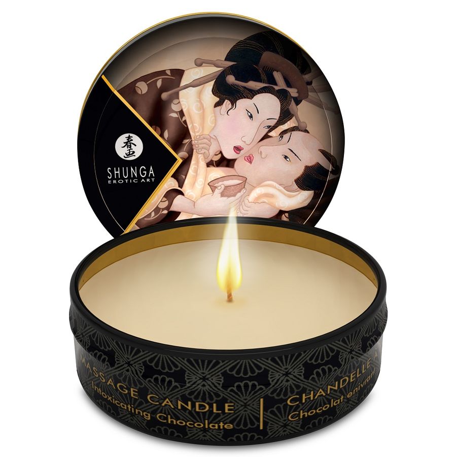 SHUNGA – MINI CARESS BY CANDLELIGHT ESPOSITORE CANDELE DA MASSAGGIO 24 UNITÀ