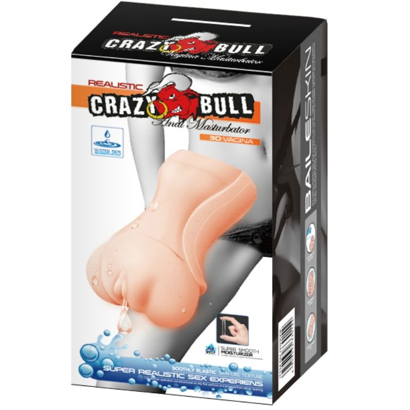 CRAZY BULL – MASTURBADOR DELLA VAGINA CON PELLE ACQUA