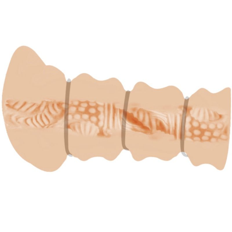 CRAZY BULL – MASTURBADOR CON ANELLI VAGINA MODELLO 2