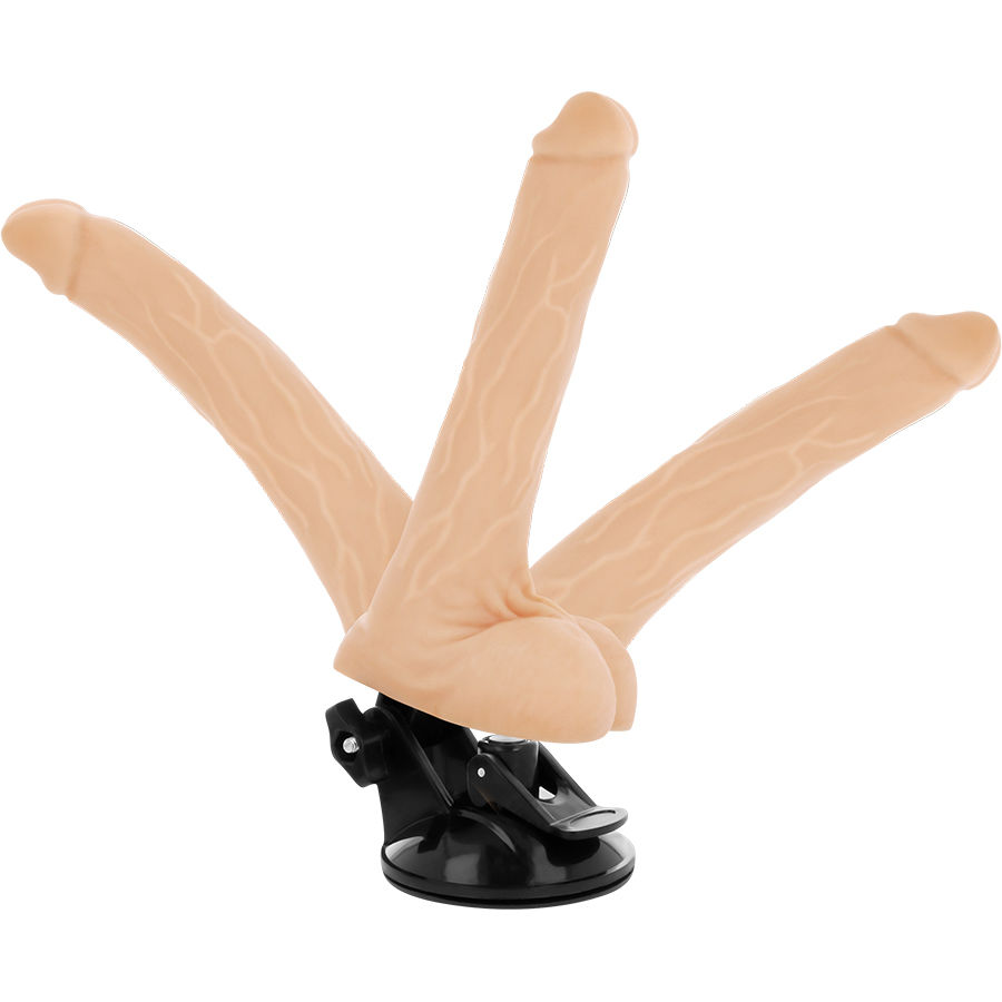 BASECOCK – VIBRADOR REALÍSTICO ARTICULABLE CONTROL REMOTO NATURAL 18.5 CM -O- 4 CM