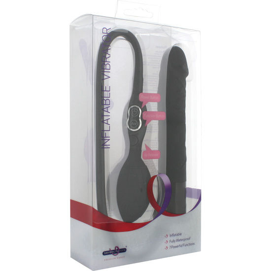 SEVEN CREATIONS – VIBRATORE GONFIABILE NERO
