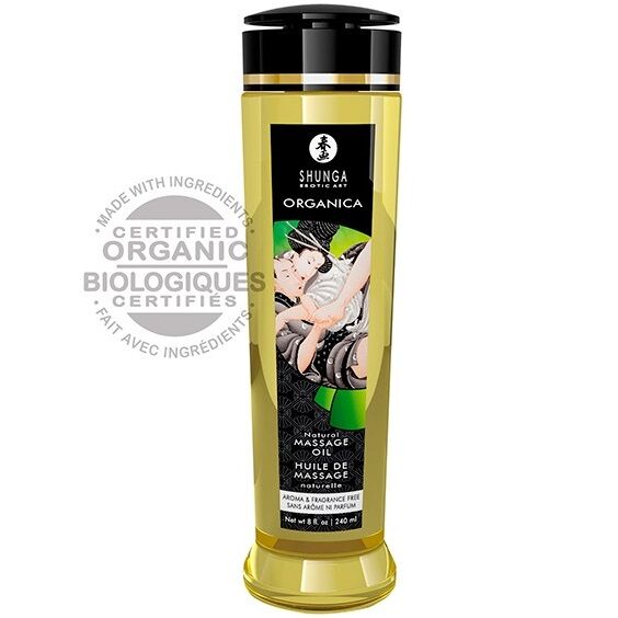 SHUNGA – OLIO DA MASSAGGIO BIOLOGICO NATURALE 240 ML