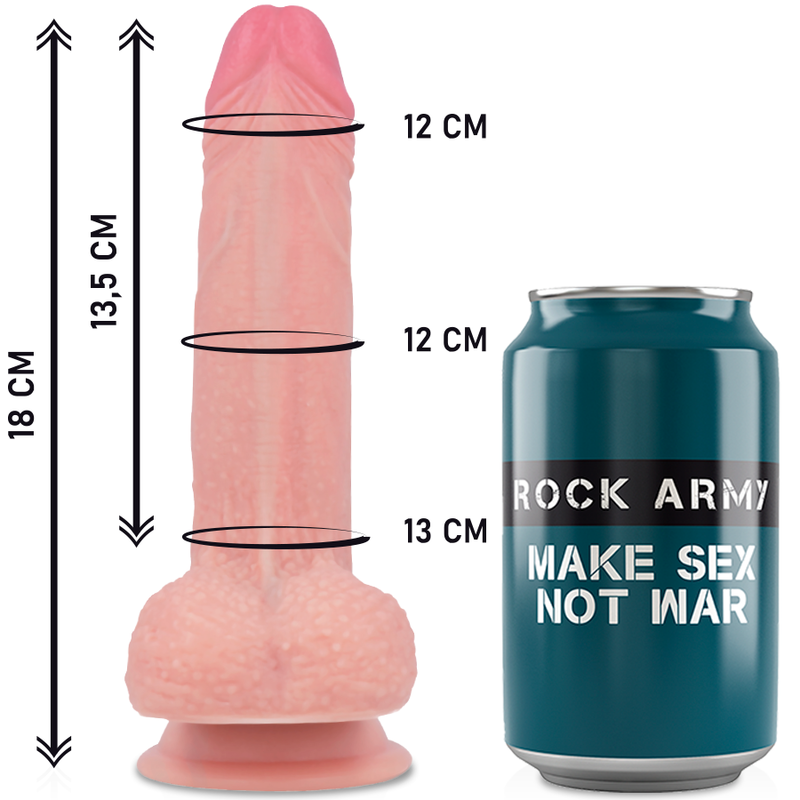 ROCKARMY – IMBRACATURA + SILICONE LIQUIDO PREMIUM MUSTANG REALISTICO 18 CM -O- 4.14 CM