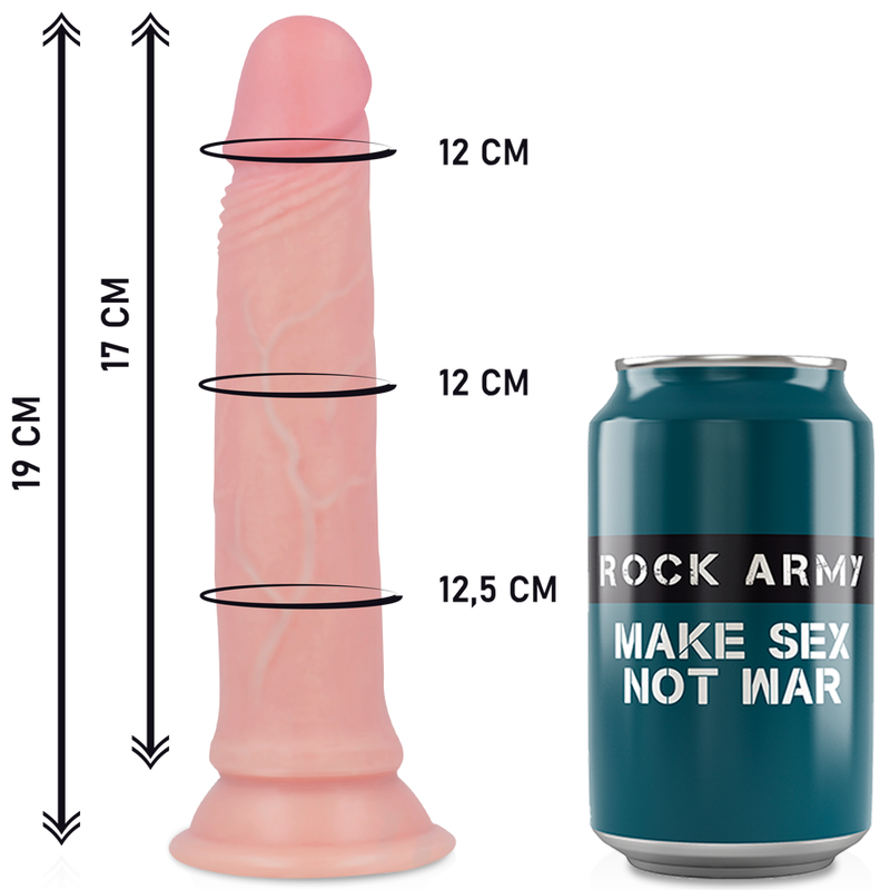 ROCKARMY – IMBRACATURA + DILDO IN SILICONE LIQUIDO PREMIUM AVENGER 19 CM -O- 3.98 CM