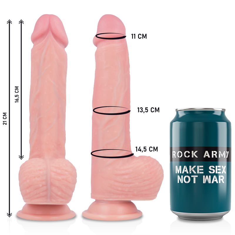 ROCKARMY – IMBRACATURA + SILICONE LIQUIDO PREMIUM SPITFIRE REALISTICO 21 CM -O- 4.62 CM